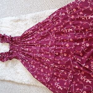 Hill House The Ellie Nap Dress XXS Burgundy